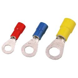 Weidmüller 1492490000 kulaté kabelové oko Průřez (max.)=16 mm² Ø otvoru=5.8 mm částečná izolace modrá 50 ks