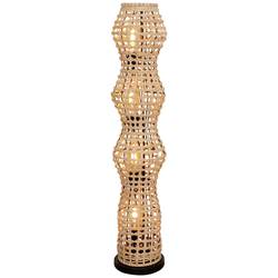 ECO-Light CAPELLA 9520 PT4 RT stojací lampa E27 Rattan, přírodní