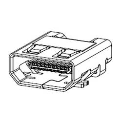 Molex 46765-0001 HDMI konektor zásuvka Pólů: 19 1 ks Tape on Mini reel