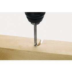 Wolfcraft 2512000 HSS frézovací vrták na kov, 6 mm, délka 90 mm, válcová stopka, 1 ks