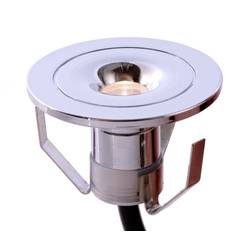Deko Light 565173 Punto Lumi LED vestavné svítidlo, LED, pevně vestavěné LED, 1 W, stříbrná