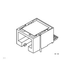 Molex 855025009, zásuvkový modul RJ45, zásuvka, černá, 1 ks