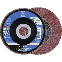 PFERD TOOLS 67746115 A Psf Steelox vějířovitý brusný kotouč Průměr 115 mm Ø otvoru 22.23 mm Zrnitost 60 10 ks