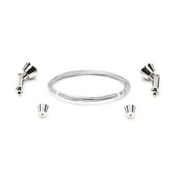 Deko Light 987060 Seilabhängung (schwenkbar) Set 2 Stk Suspension cable Délka kabelu: 2 m kov (Ø) 1 mm Package 1 ks