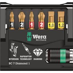 Wera Bit-Check 7 Diamond 1 05073419001 sada bitů, 7dílná, 1/4 (6,3 mm)