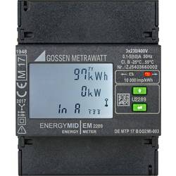 Gossen Metrawatt EM2289 S0 digitální třífázový elektroměr, úředně schválený: Ano, 1 ks