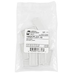 Hammond Electronics 1552CPLGY-10 koncová deska (d x š x v) 51 x 76 x 16 mm, plast ABS , šedá, 10 ks