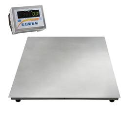 PCE Instruments Podlahová váha 3000 kg, rozlišení 1000 g přes napájecí zdroj do zásuvky, 230 V, stříbrná/ocelová