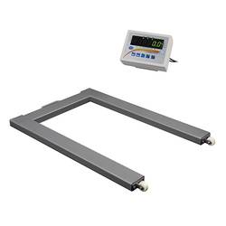 PCE Instruments Podlahová váha 3000 kg, rozlišení 1000 g přes napájecí zdroj do zásuvky, 230 V, stříbrná/ocelová