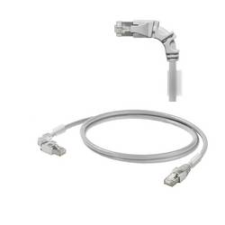 Weidmüller 2703320010 RJ45 síťové kabely, propojovací kabely CAT 6A S/FTP 1.00 m šedá 1 ks