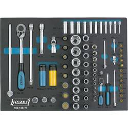 Hazet sada nástrčných klíčů, metrický, 1/4 (6,3 mm), 1/2, 77dílná, 163-138/77