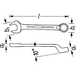 Hazet 603-12 603-12 očkoplochý klíč Délka klíče (cm) (jen pro nadpis) 12 mm