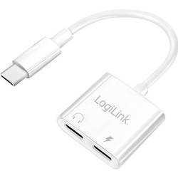 LogiLink UA0433 UA0433 USB-C® audio adaptér bílá