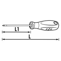 Vigor 0309375 VDE šroubovák pro šrouby Microstix Šířka čepele: 6 mm Délka dříku: 150 mm