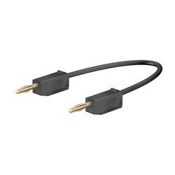 Stäubli LK205 měřicí kabel lamelová zástrčka 2 mm lamelová zástrčka 2 mm 7.50 cm černá 1 ks