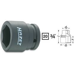 Hazet 1000S-30 1000S-30 vnější šestihran rázový nástrčný klíč 30 mm 3/4