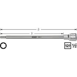Hazet 2584-1 inbus vložka zástrčného klíče se sací trubkou 6 mm 1/2