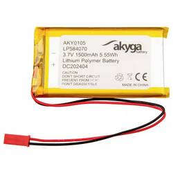 Akyga LP584070 Akupack x Speciální akumulátor Li-Pol 3.7 V 1500 mAh