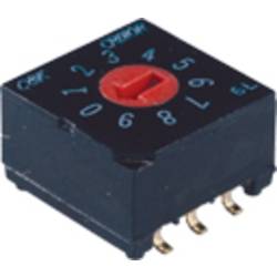 C & K Switches CRD10RM0AB kódovací přepínač BCD Počet pozic přepínače 10 1 ks Tube