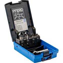 PFERD TOOLS SET KES HSS DIN 335 C90° 5 HC-FEP 25202159 sada záhlubníků 6.3 mm, 10.4 mm, 16.5 mm, 20.5 mm, 25 mm HSS 1 ks