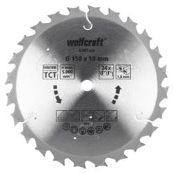 Wolfcraft 6345000 pilový kotouč 150 x 10 x 1.8 mm Počet zubů (na palec): 24 1 ks