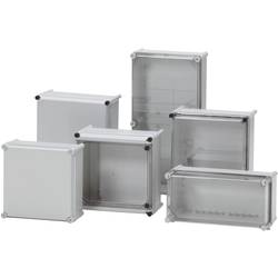 Fibox EKJ 30-T-FSH19 víko skříně s panty, průhledné víko (d x š x v) 190 x 280 x 30 mm polykarbonát šedobílá (RAL 7035) 1 ks