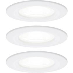 Paulmann 92980 LED vestavné svítidlo, LED, GU10, 19.5 W, bílá (matná), sada 3 ks