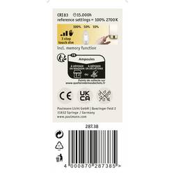 Paulmann 28738 LED Energetická třída (EEK2021) F (A - G) E14 svíčkový tvar 5 W = 37 W teplá bílá (Ø x v) 35 mm x 80 mm stmívatelná 1 ks