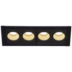 SLV 1005407 MILANDOS 4 LED vestavné svítidlo, LED, pevně vestavěné LED, 8.00 W, černá