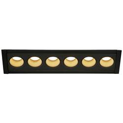 SLV 1005415 MILANDOS 6 LED vestavné svítidlo, LED, pevně vestavěné LED, 12.00 W, černá