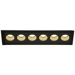 SLV 1005416 MILANDOS 6 LED vestavné svítidlo, LED, pevně vestavěné LED, 12.00 W, černá