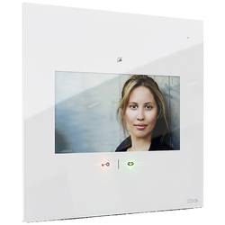 m-e modern-electronics VDV-1007 W bezdrátový domovní video telefon vnitřní jednotka, bílá, 41278