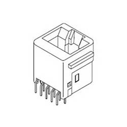 Molex 955522887, zásuvkový modul RJ45, zásuvka, černá, 1 ks