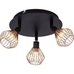 Brilliant Dalma 21034/76 stropní lampa halogenová žárovka G9 99 W černá, měděná
