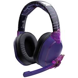 Lexip X TSUME Naruto Shippuden Headset 1 Headset uzavřená (Over Ear) kabelová, Bluetooth® stereo černá/lila headset, regulace hlasitosti, Vypnutí zvuku