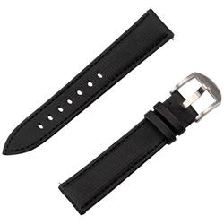 JT Berlin Watchband Wannsee 44 mm, 40 mm, 47 mm, 43 mm, 45 mm, 46 mm, 42 mm, 41 mm M černá, nerezová ocel