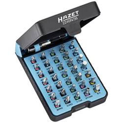 Hazet 2240N/36 sada bitů, 36dílná, Pozidriv, šestiúhelník, 1/4 (6,3 mm), křížový PH, Torx Tamper Resistant, inbus, TORX, plochý