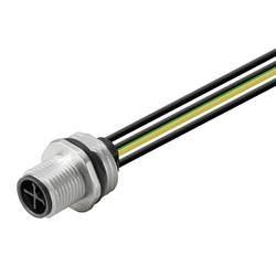 Weidmüller SAIE-M12S-3+PE-S-0.2U-M16 upravený zástrčkový konektor pro senzory - aktory, 1467930000, 1 ks