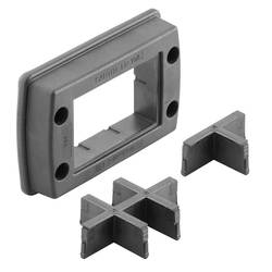 Weidmüller CABTITE FR 10/6 BK SET zajišťovací rám (Ø x v) 5.5 mm x 70 mm, polyamid (zesílený skleněným vláknem), sytě černá, 1 ks