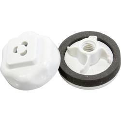 Hammond Electronics zátka (Ø x v) 28 mm x 12 mm, polykarbonát, světle šedá, 1 ks