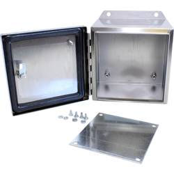 Hammond Electronics, EJ664SS skřínka na stěnu, IP66, 152 mm x 152 mm x 102 mm , 1 ks