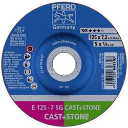 PFERD TOOLS 69298075 E 125-7 SG CAST+STONE (2) brusný kotouč rovný Průměr 125 mm Ø otvoru 22.23 mm 1 ks