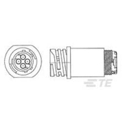TE Connectivity TE AMP Circular Plastic Connectors 1977880-1 1 ks