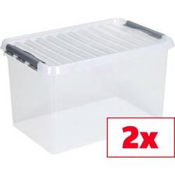 Helit úložný box Sunware Q-line transparentní 72 l (š x v x h) 40 x 60 x 42 mm 2 ks
