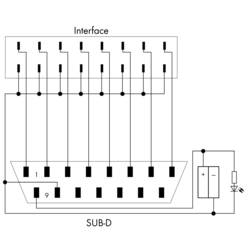 JUMPFLEX® adaptér; s Sub-Min-D kolíkovou lištou; vstup WAGO WAGO GmbH & Co. KG 857-986 1 ks