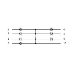 WAGO diodový modul 286-807 Vhodné pro model (relé): Wago 280-628, Wago 280-638, Wago 280-764 1 ks