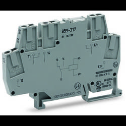 WAGO 859-317 reléová svorkovnice , 110 V/DC, 50 mA, 1 přepínací kontakt, 1 ks