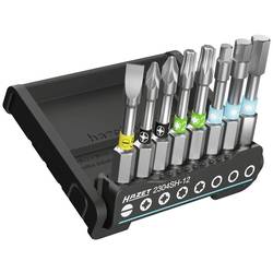 Hazet 2304SH-12 sada bitů, 8dílná, plochý, inbus, křížový PH, křížový PZ, Vnitřní T-profil, 1/4 (6,3 mm)