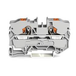 WAGO 2210-1201 průchodková svorka 10 mm pružinové připojení šedá 25 ks