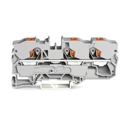 WAGO 2210-1301 průchodková svorka 10 mm pružinové připojení šedá 25 ks